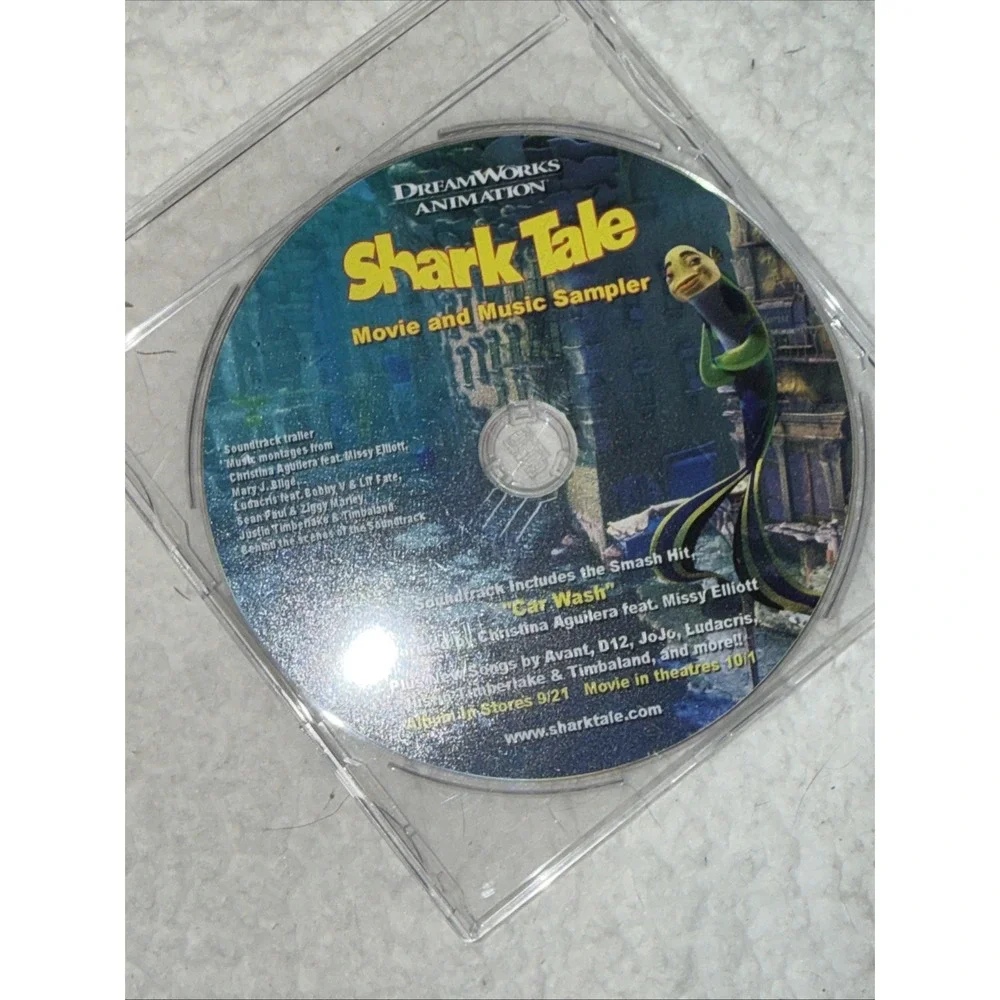 Shark Tale Shrek Vintage Movie Card Promo Promotional Set CD Sampler RARE